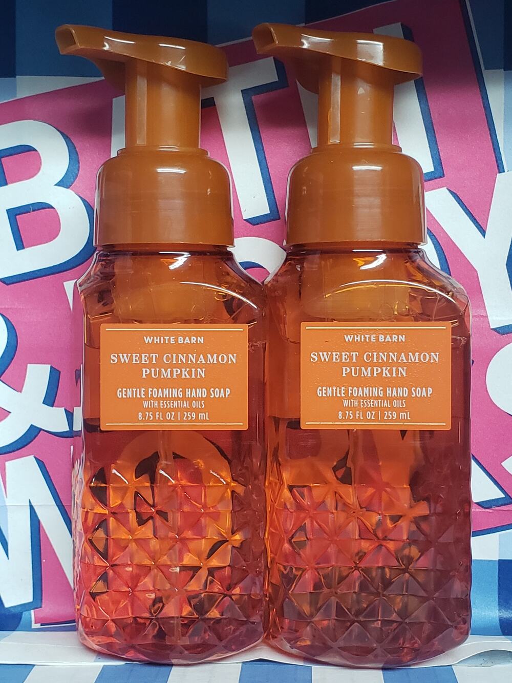BBW Sweet Cinnamon Pumpkin Gentle Foaming Hand Soap 2 Pack